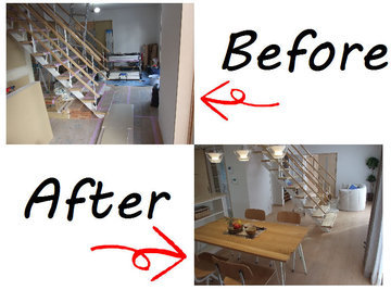 インテリアコーディネート Before→After